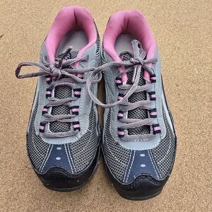 Brahma Shoes Womens Size 6 Gray Low Steel Toe Work F2413-11 Leather Non-Slip